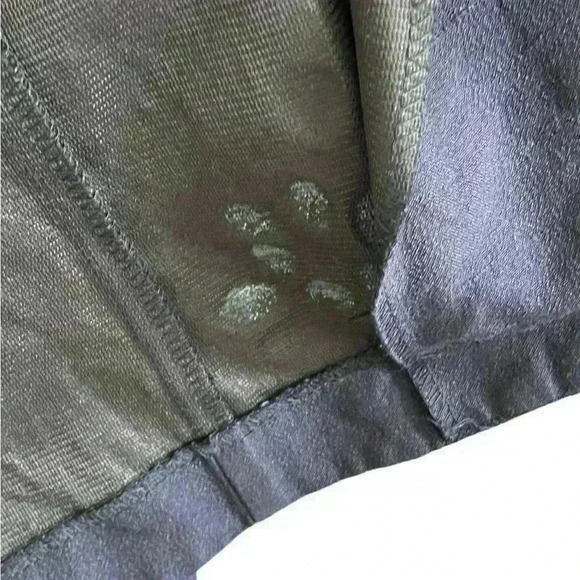 Jessica Howard Coat Dress Navy Blue with Handpainted Flowers Vintage 80s Size 10 - Picture 9 of 9